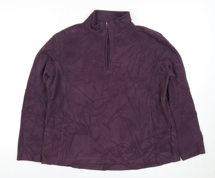 Gelert Women's Purple Fleece Pullover Sweatshirt, Size 12