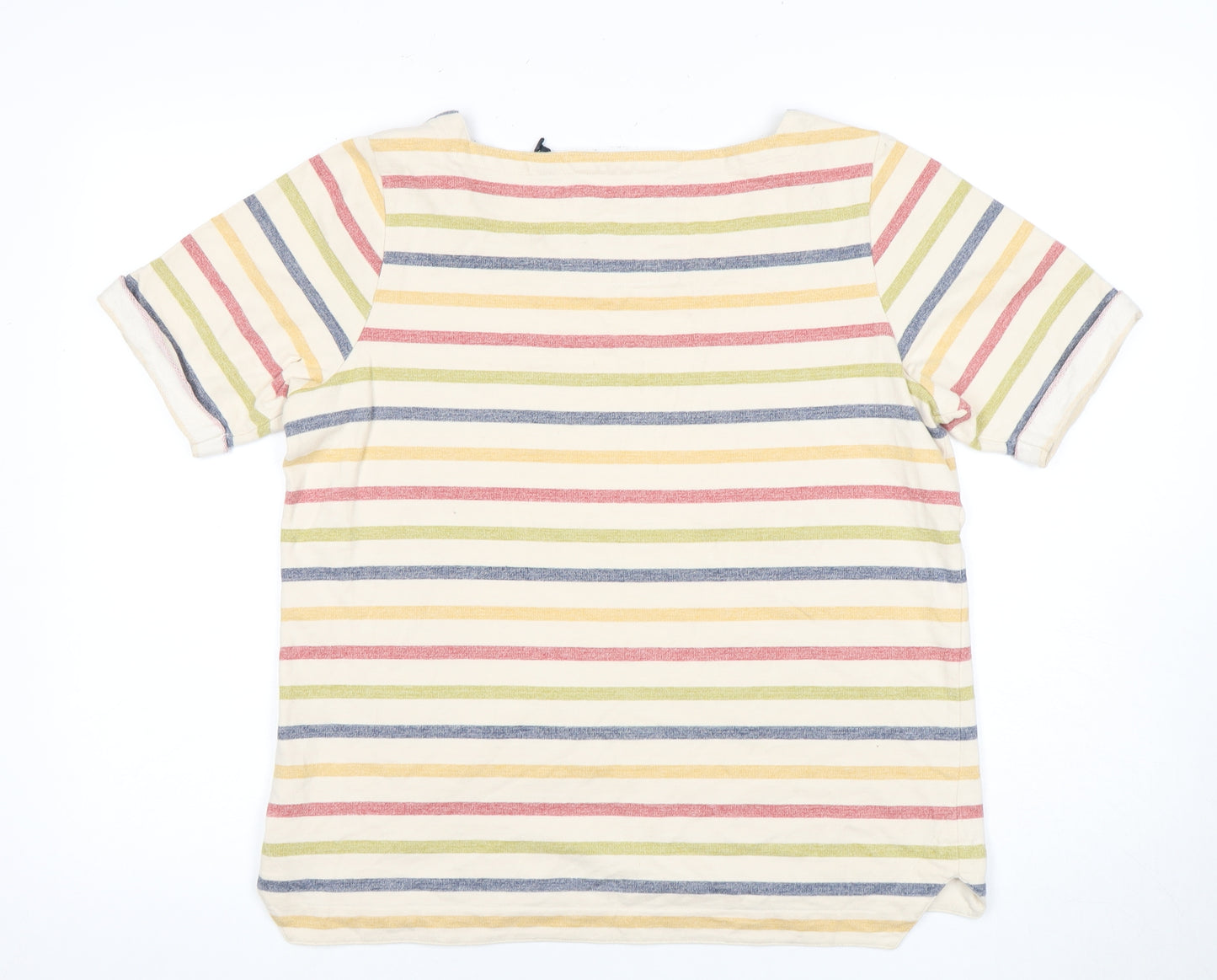 Seasalt Women's Multicoloured Striped T-Shirt Size 12