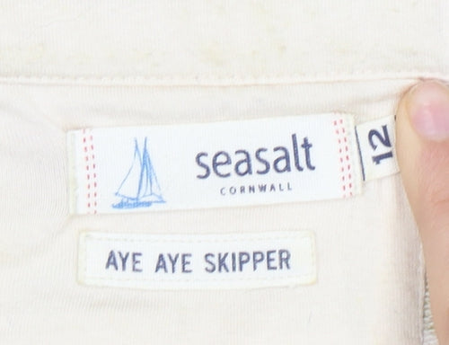 Seasalt Women's Multicoloured Striped T-Shirt Size 12