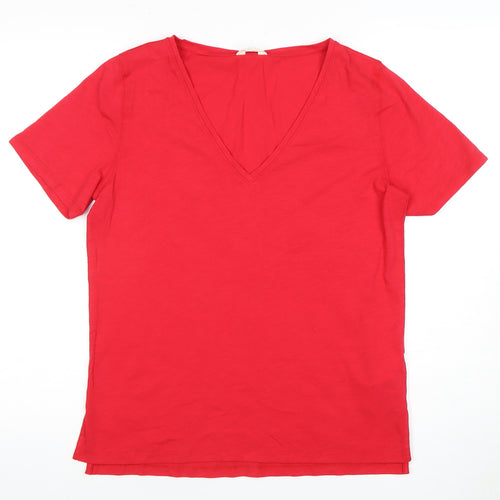 Hush Women's Red Cotton T-Shirt, Size S
