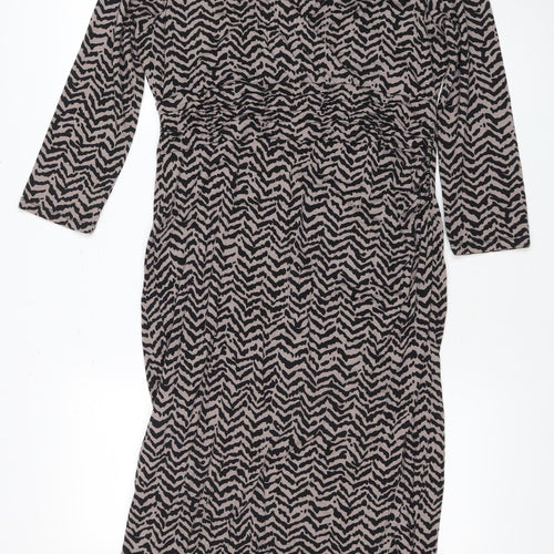 Viyella Women's Multicoloured Geometric Dress Size 10