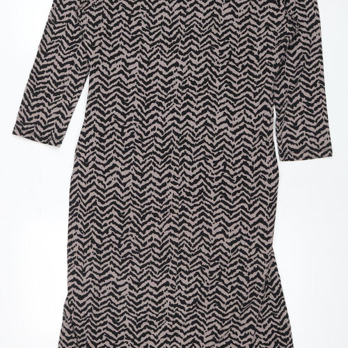 Viyella Women's Multicoloured Geometric Dress Size 10