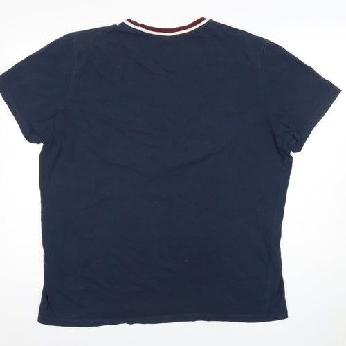 Jack & Jones Men's Blue XL Crew Neck T-Shirt