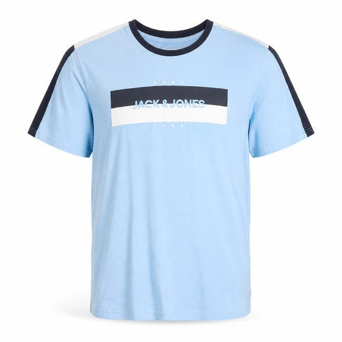Jack & Jones Men's Blue Graphic Print 2XL Slim T-Shirt
