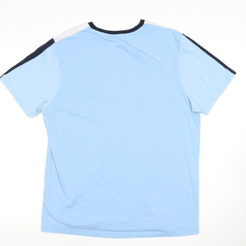 Jack & Jones Men's Blue Graphic Print 2XL Slim T-Shirt