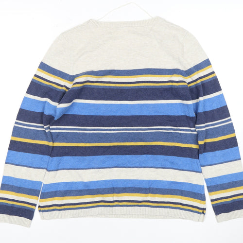 Seasalt Cornwall Women's Striped Cotton T-Shirt, Size 10