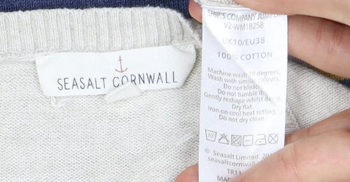 Seasalt Cornwall Women's Striped Cotton T-Shirt, Size 10