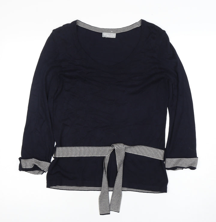 Per Una Women's Blue 3/4 Sleeve Sweater Size 12