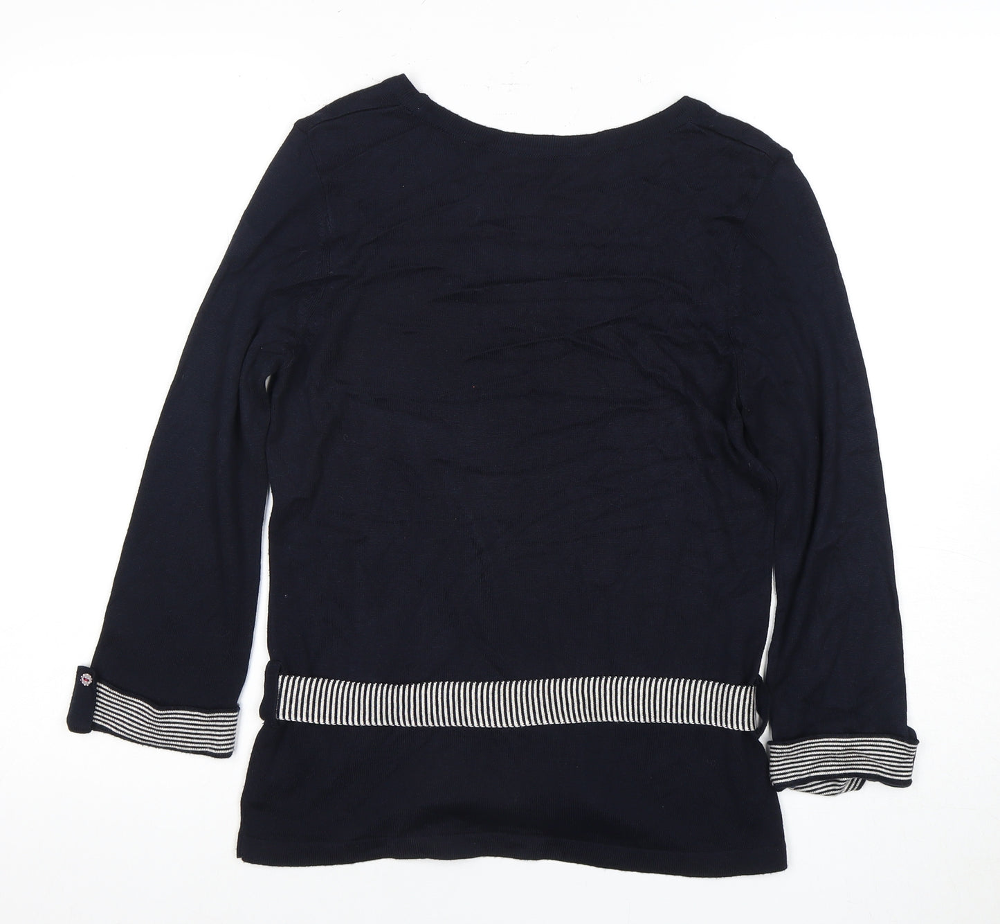 Per Una Women's Blue 3/4 Sleeve Sweater Size 12