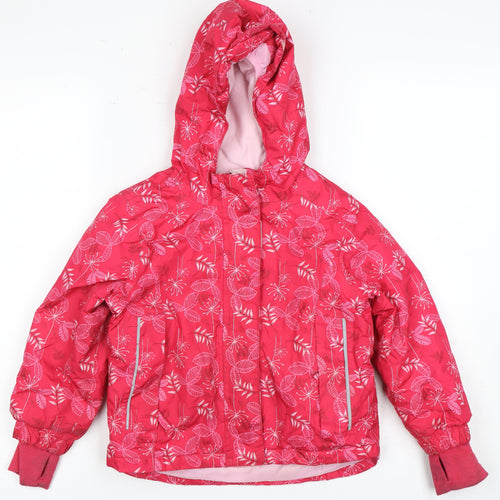 Lupilu Girls' Pink Floral Puffer Jacket, 2-4 Years, Winter