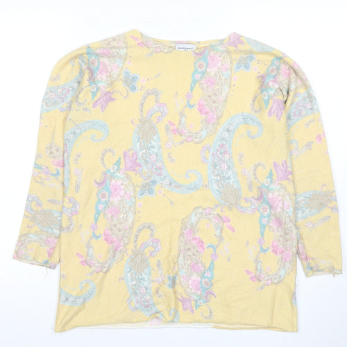 BiancoBlu Women’s Paisley 3/4 Sleeve Top M Multicoloured