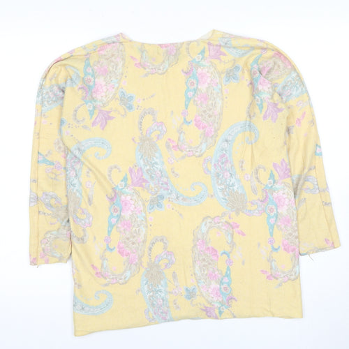 BiancoBlu Women’s Paisley 3/4 Sleeve Top M Multicoloured