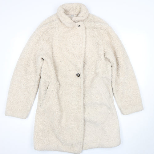 Uniqlo Women's Beige Mid-Length Overcoat M
