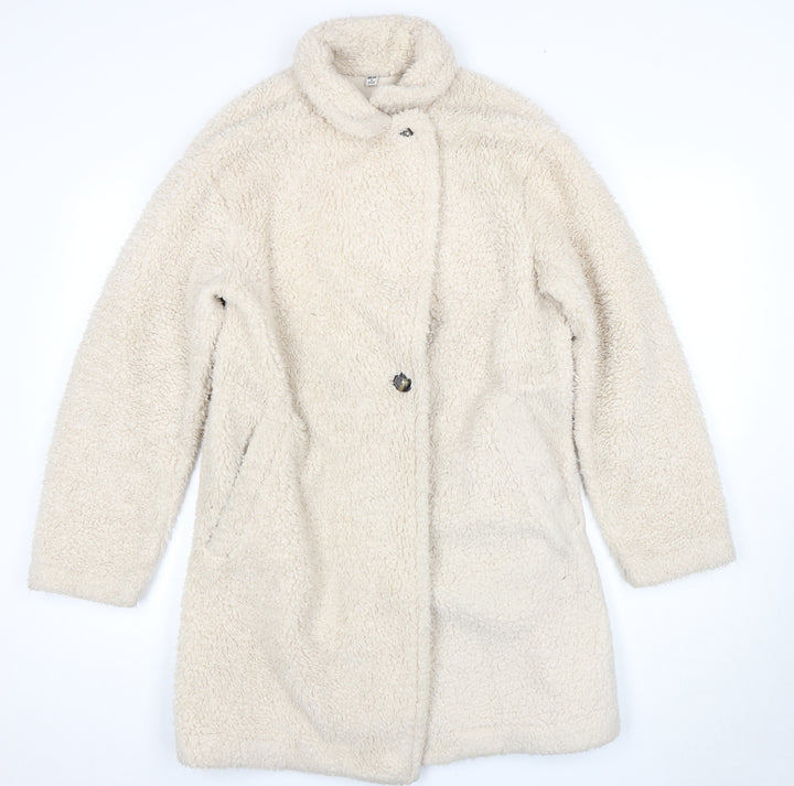 Uniqlo Women's Beige Mid-Length Overcoat M
