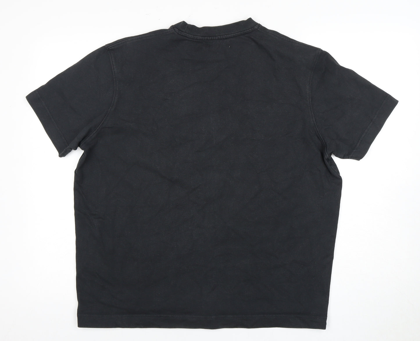 Zara Men's Black Medium Crew Neck T-Shirt