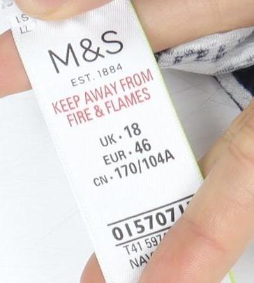 Marks and Spencer Women's Striped T-Shirt Size 18