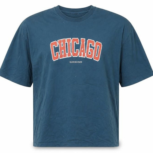 ASOS DESIGN Men’s Blue College Graphic T-Shirt Size S