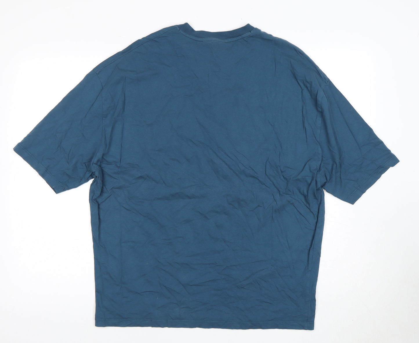 ASOS DESIGN Men’s Blue College Graphic T-Shirt Size S