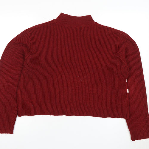 Threadbare Women's Red Striped Pullover Jumper, Size 12