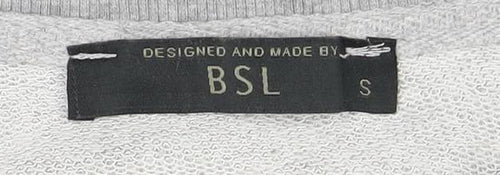 BSL Women's Grey 90s Pullover Sweatshirt, Size S