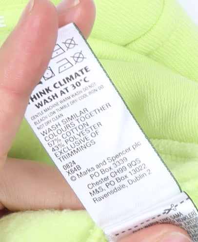 Marks and Spencer Women's Yellow Sweatshirt Size 12