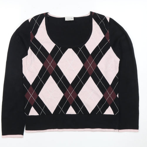 Next Women's Argyle Pullover Jumper Size 14
