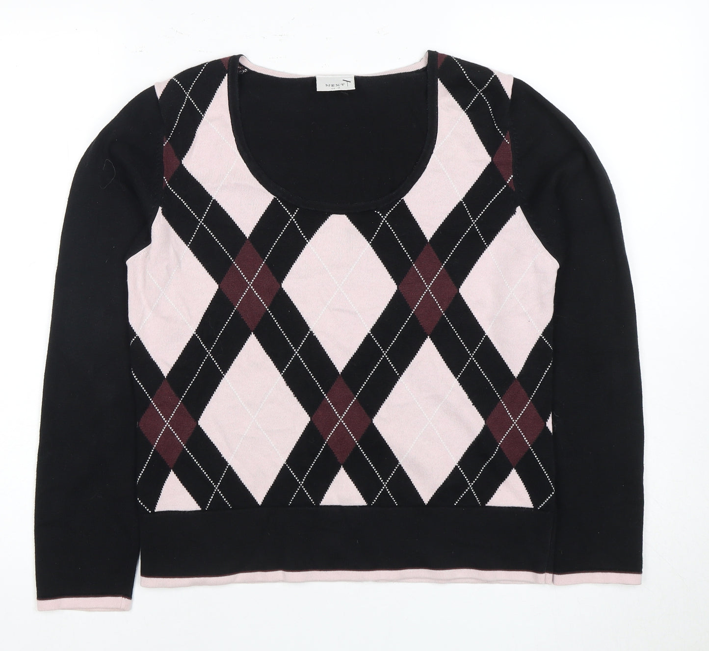 Next Women's Argyle Pullover Jumper Size 14