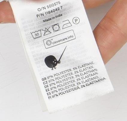 Monki Women's White Check Button-Up Shirt M