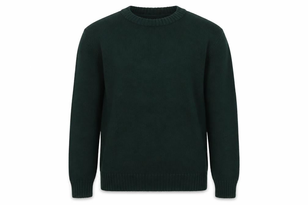 Front view of Boohoo Men's Green Christmas jumper S