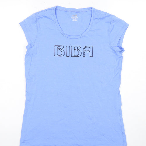 BIBA Women's Blue Size 8 Casual T-Shirt
