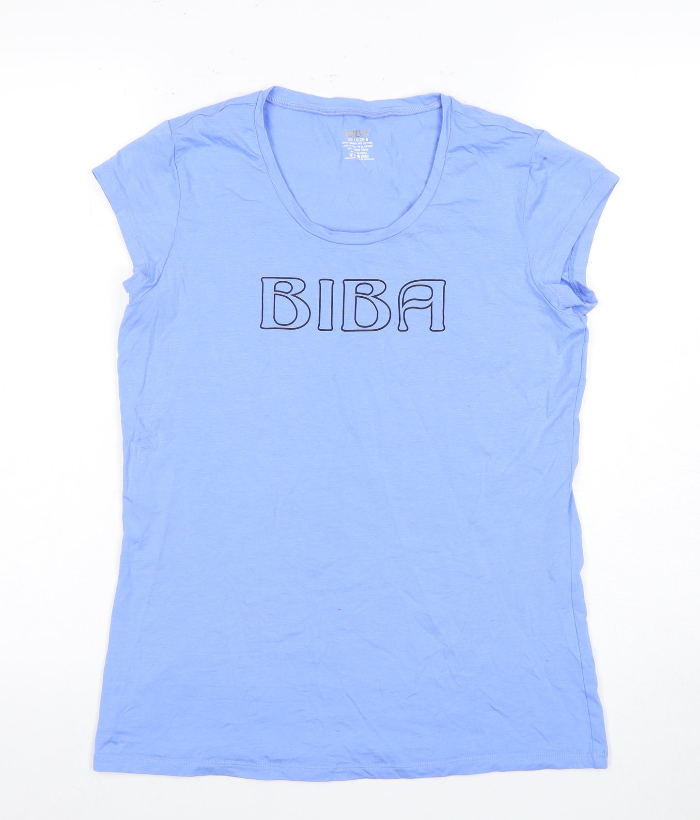 BIBA Women's Blue Size 8 Casual T-Shirt