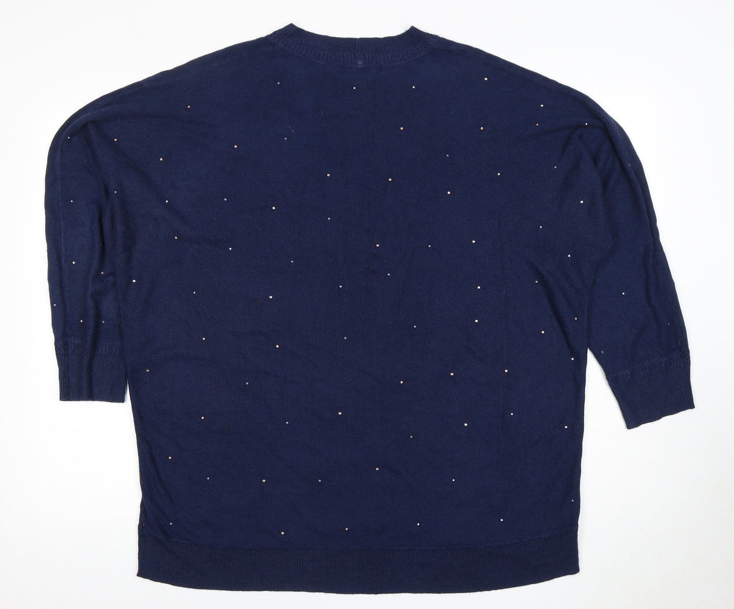 Next Women's Blue Pullover Jumper Size 14, Crew Neck