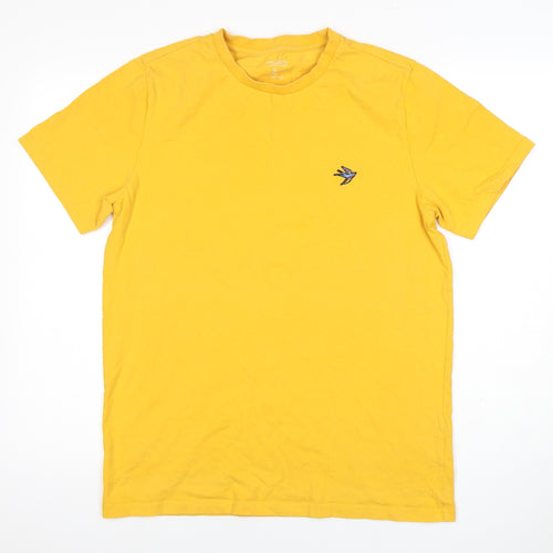 Urban Outfitters Men's Yellow Cotton Crew Neck T-Shirt M