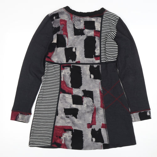 S'QuiseS Women's Multicoloured Geometric Shift Dress