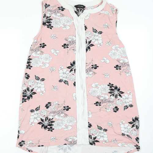 Yours Women Pink Floral Shift Dress Size 18