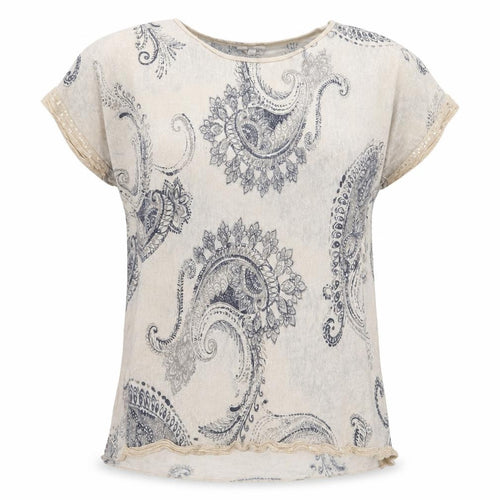 Apricot Women's Beige Paisley T-Shirt - S
