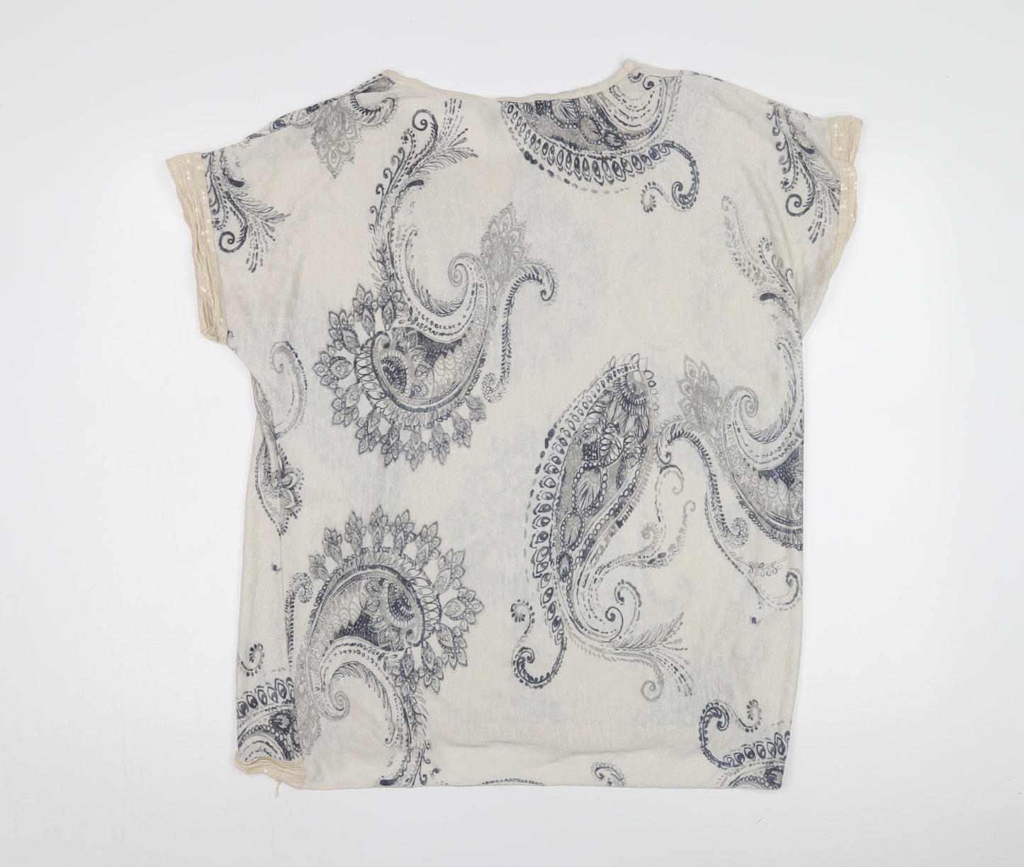 Apricot Women's Beige Paisley T-Shirt - S