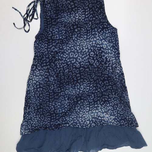 Klass Women's Blue Animal Print Shift Dress Size 16