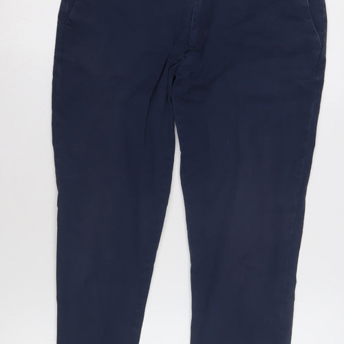 Jack Wills Women's Blue Slim Chino Trousers Size 26