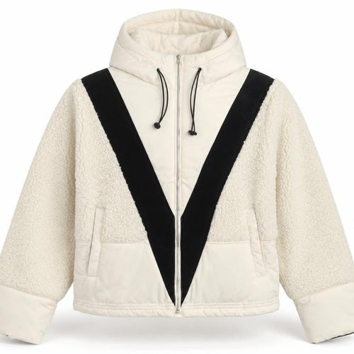 Michelle Keegan Women's Ivory Full Zip Hoodie, Size 10