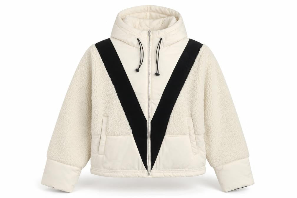 Michelle Keegan Women's Ivory Full Zip Hoodie, Size 10
