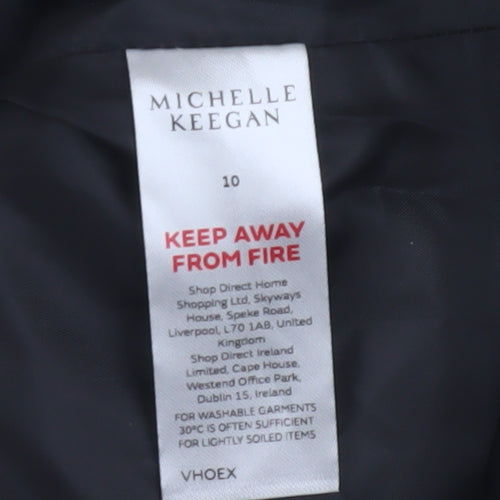 Michelle Keegan Women's Ivory Full Zip Hoodie, Size 10