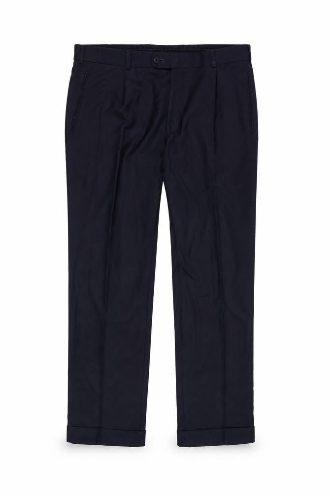 Front view of Men's Black Dress Pants, size 27, Formal Trousers
