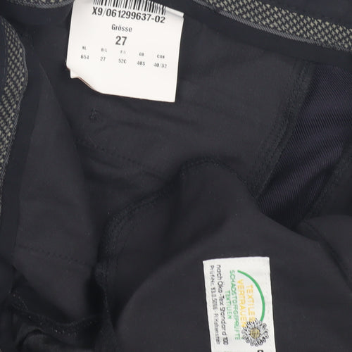 Men's Black Dress Pants Size 27 Formal Trousers