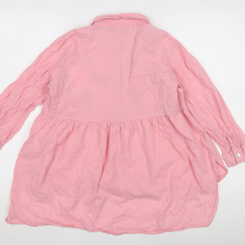 Bombay Paisley Women's Pink Embroidered Button-Up Shirt