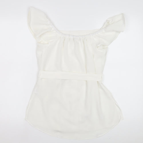 River Island Women's White Off the Shoulder Blouse
