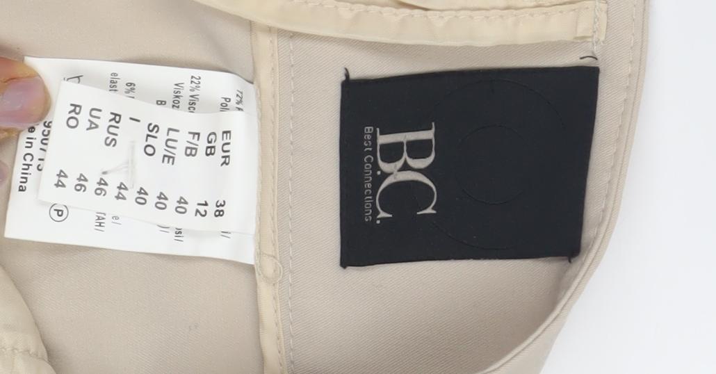 Best Connections Women's Beige Trousers, Size 12