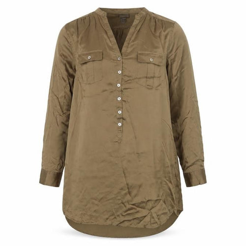 H&M Womens Brown Shirt Dress Size 10 Casual
