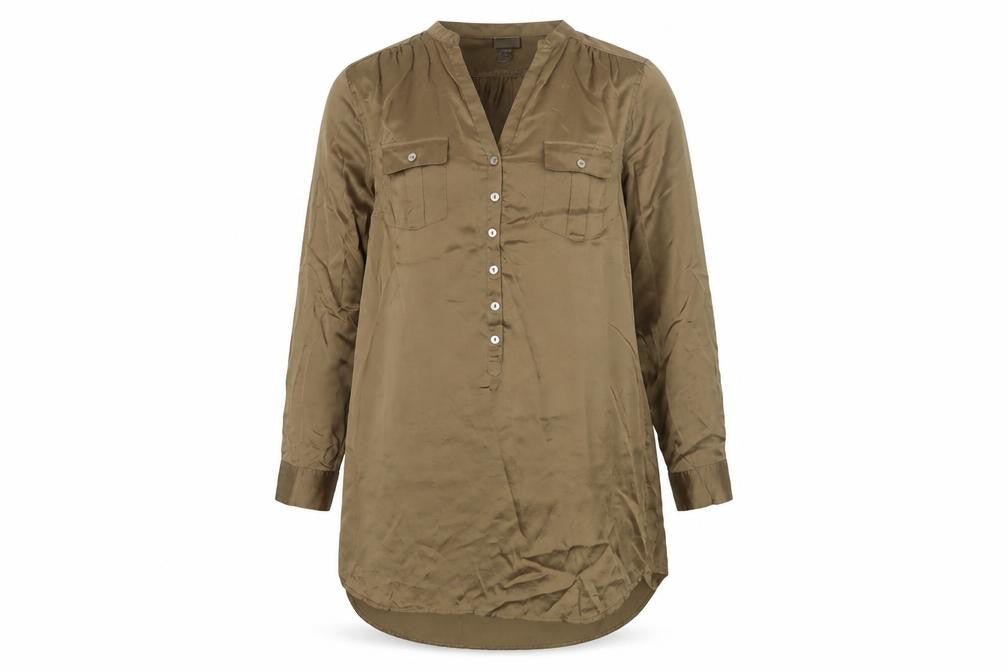 H&M Womens Brown Shirt Dress Size 10 Casual