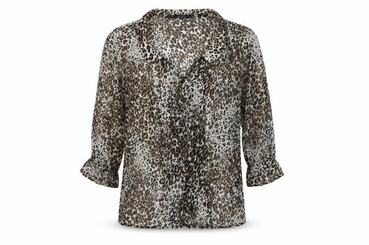 Front view of Next Women's Animal Print Blouse Multicoloured, size 8